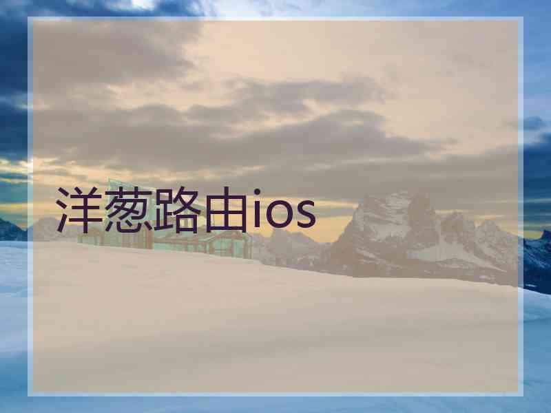 洋葱路由ios