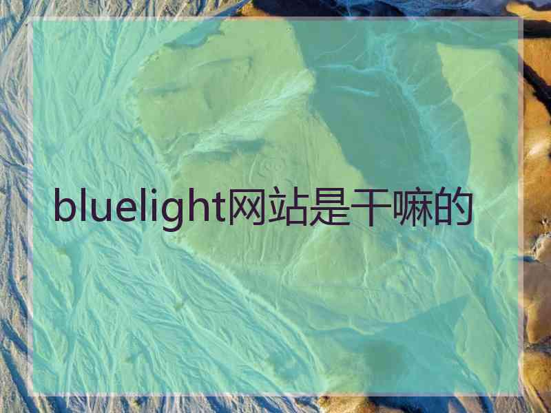 bluelight网站是干嘛的