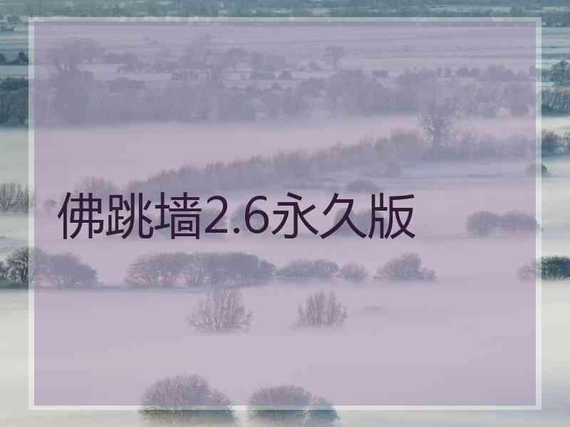 佛跳墙2.6永久版