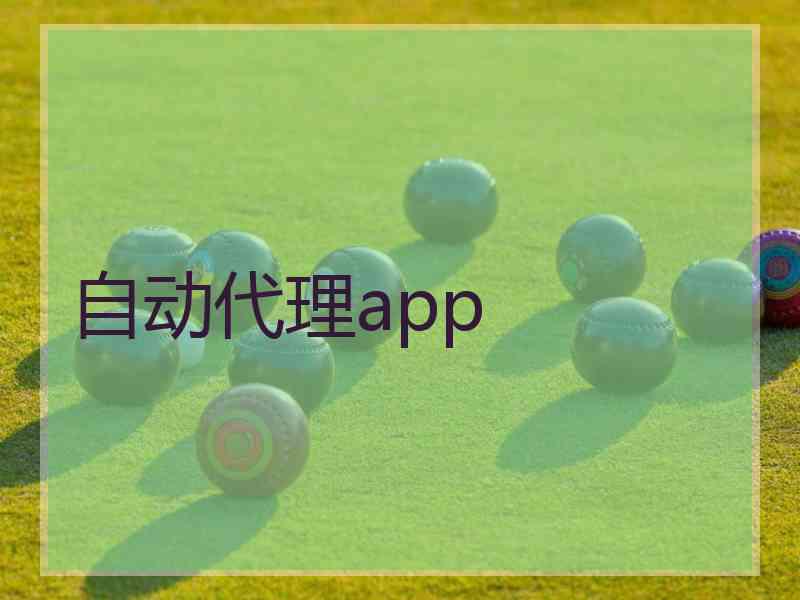 自动代理app