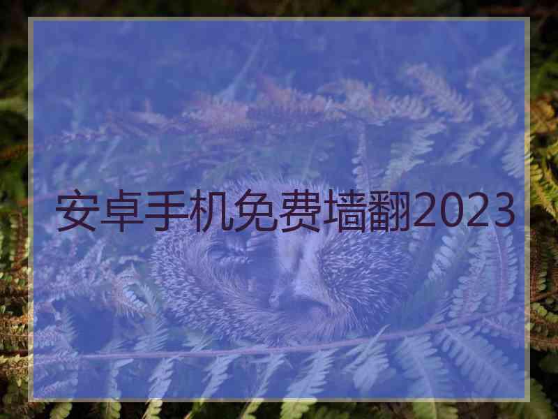 安卓手机免费墙翻2023