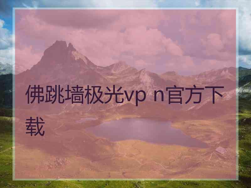 佛跳墙极光vp n官方下载