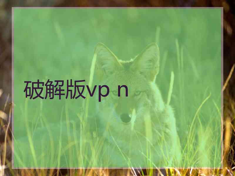 破解版vp n