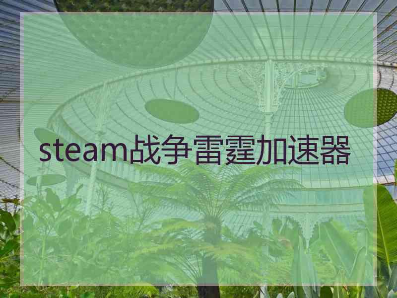 steam战争雷霆加速器