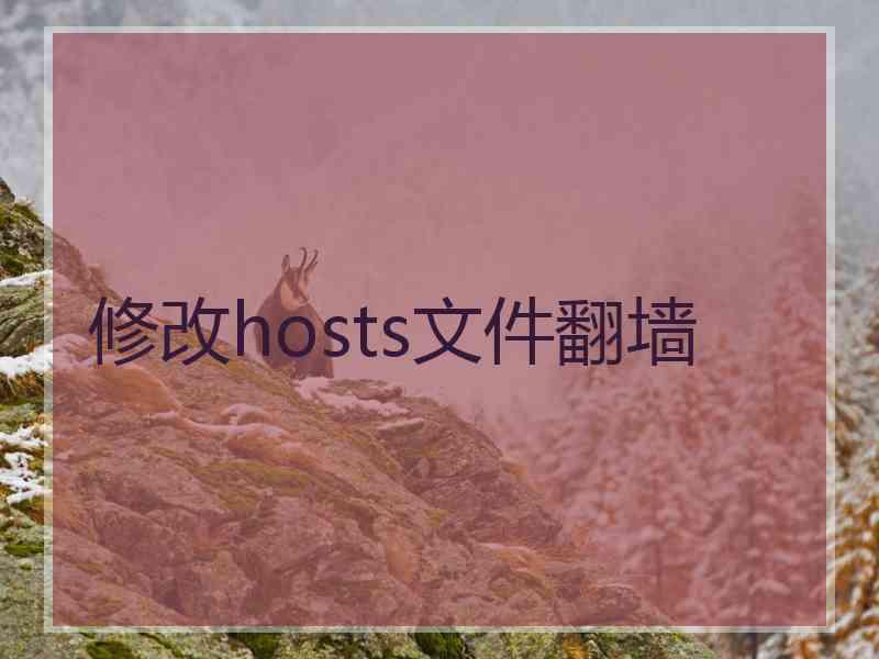 修改hosts文件翻墙