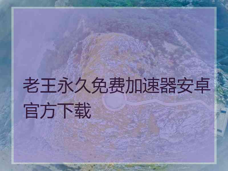 老王永久免费加速器安卓官方下载